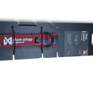 Non Stop Trail quest collar M rojo 30-50 cm / 25 mm ancho