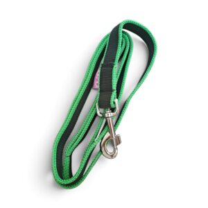 IceDog Correa amortiguada canicross/trekking - verde/negra
